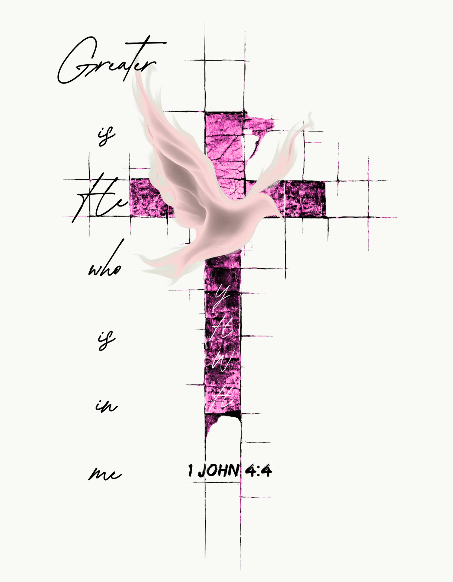 1 John 4:4 "Greater is He " faith inspired collection
